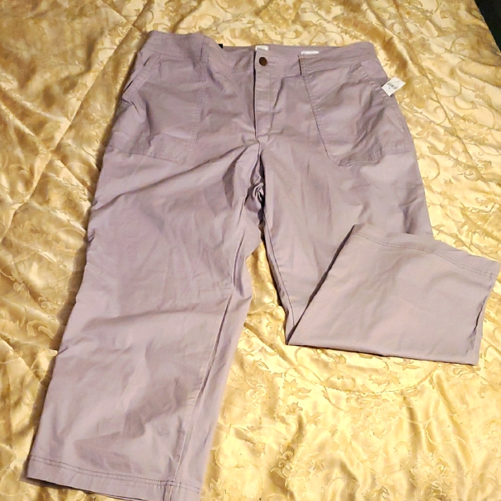 Gap Girlfriend Khaki Pants Size 20 Lavender Color NWT